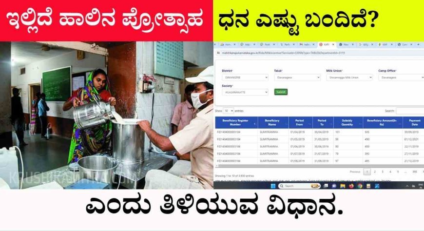 Milk incentive details-ಹಾಲಿನ ಪ್ರೋತ್ಸಾಹ ಧನ ಪಡೆಯಲು ಅರ್ಹ ರೈತರ ಪಟ್ಟಿ ಬಿಡುಗಡೆ!