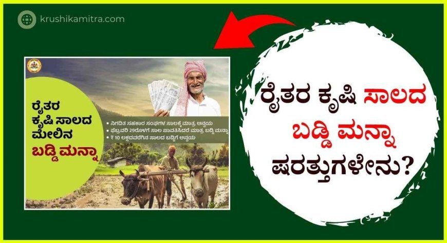 Agriculture loan Interest-ಕೃಷಿ ಸಾಲದ ಬಡ್ಡಿ ಮನ್ನಾಕ್ಕೆ ಯಾರೆಲ್ಲ ಅರ್ಹರು? ಅಧಿಕೃತ ಮಾರ್ಗಸೂಚಿ ಬಿಡುಗಡೆ!