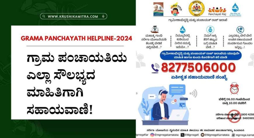 Grama panchayath helpline- ಗ್ರಾಮ ಪಂಚಾಯತಿಯ ಎಲ್ಲಾ ಸೌಲಭ್ಯದ ಮಾಹಿತಿಗಾಗಿ ಈ ಸಂಖ್ಯೆಗೆ ಕರೆ ಮಾಡಿ!