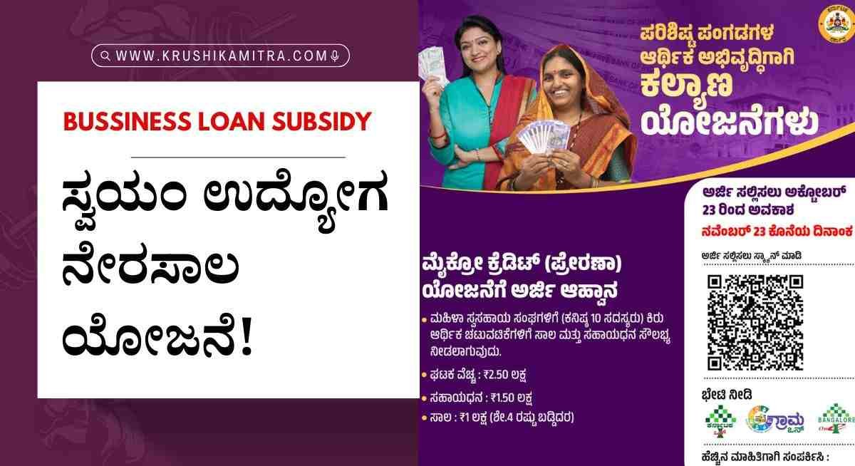 Bussiness Loan- ಸ್ವಂತ ಉದ್ಯಮ ಪ್ರಾರಂಭಿಸುವವರಿಗೆ 1.5 ಲಕ್ಷ ಸಬ್ಸಿಡಿ ಪಡೆಯಲು ಅರ್ಜಿ!