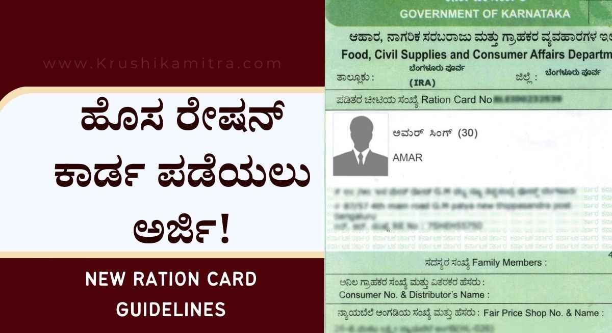 New ration card- ನವ ದಂಪತಿಗಳಿಗೆ ಹೊಸ ರೇಷನ್ ಕಾರ್ಡ ಪಡೆಯಲು ಅರ್ಜಿ ಸಲ್ಲಿಸಲು ಅವಕಾಶ!