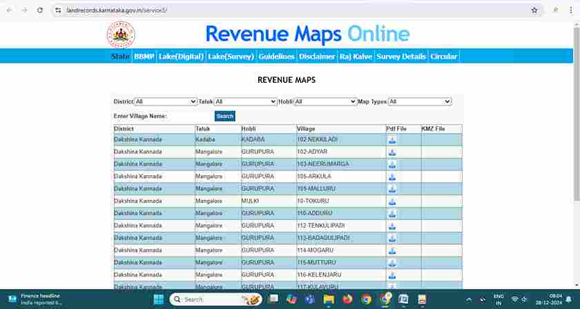 Village Map download 
